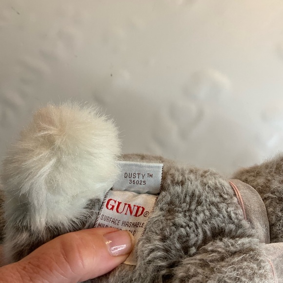 GUND Brown BUNNY RABBIT WIRED EARS "DUSTY" 36025 - Picture 3 of 4